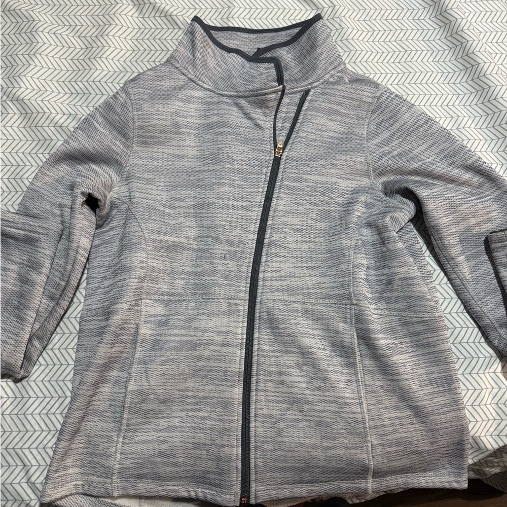 Champion Gray Ski Jacket Full-Zip Lightweight